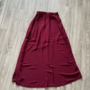 Red Maxi Skirt Medium